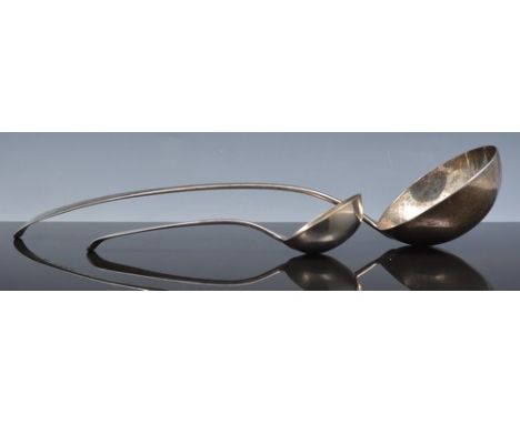 George III soup ladle, London 1793, Old English pattern, engraved lozenge crest and a George III sauce ladle, London 1803 (2)