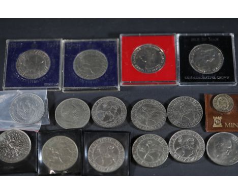 Collection of British Commemorative Coins  This is a curated collection of British commemorative coins spanning key 20th-cent