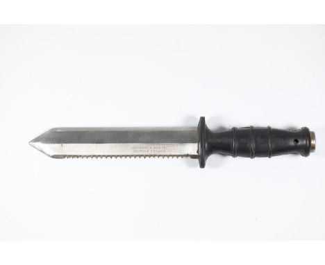 **John Nowill &amp; Sons Ltd Diver's Knife**A diver's knife by John Nowill &amp; Sons Ltd, Sheffield, England. The stainless 