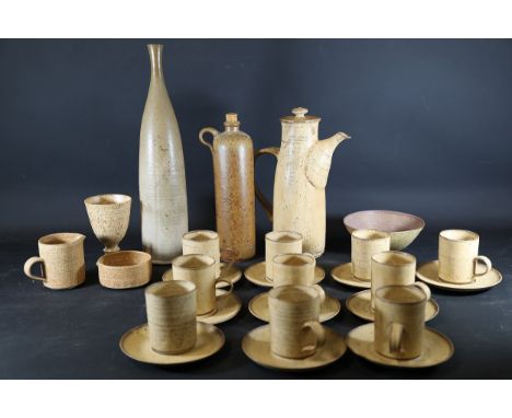 Mid-20th Century Studio Pottery Coffee Service&nbsp;Peter VostA mid-20th century handcrafted ceramic coffee service set, feat
