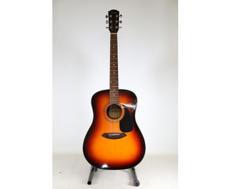 **Fender CD-60 SB Acoustic Guitar**This is a Fender CD-60 SB acoustic guitar featuring a dreadnought body style with a classi