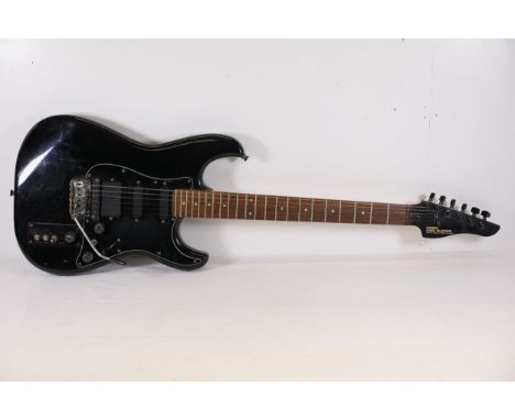 Casio MG-510 MIDI GuitarThis Casio MG-510 MIDI Guitar from the 1980s features a black finish and combines traditional electri