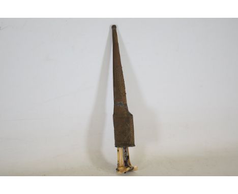19th Century Afghan Pesh Kabz/Choora Dagger with Intricate ScabbardThis remarkable 19th-century Afghan Pesh Kabz, also known 