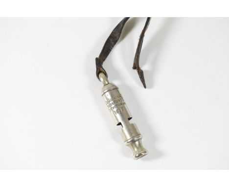 World War I British Officer's Silver Whistle by A. De Courcy &amp; Co, 1917This World War I British officer's whistle is a hi