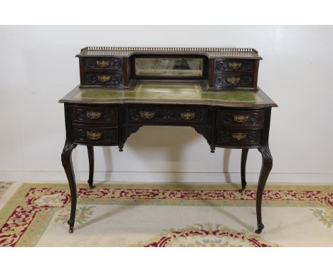 Chippendale-Style Mahogany Writing Table, Circa 1890  A fine late Victorian mahogany writing table in the Chippendale style, 
