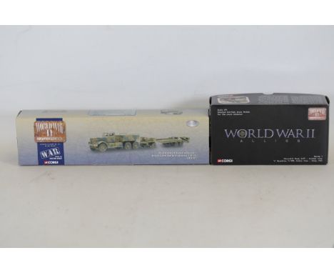 Corgi WWII Allies and CC55107 Diamond T 980 Tank Transporter Boxed ItemsTwo boxed items are available, both of which are from