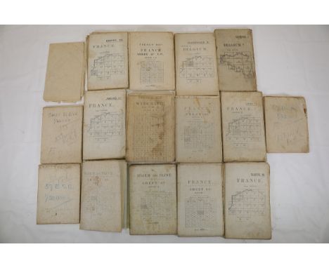 Collection of World War I Trench Maps Covering France and BelgiumThis collection features an array of World War I trench maps