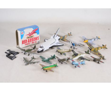 Collection of Matchbox "Red Arrows Hawk T Mk 1A" Boxed Model and Vintage Aircraft Models  This collection includes a vintage 