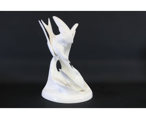 **Royal Doulton "Courtship Birds" Sculpture from the Images of Nature Series by Russell Willis**This Royal Doulton sculpture,