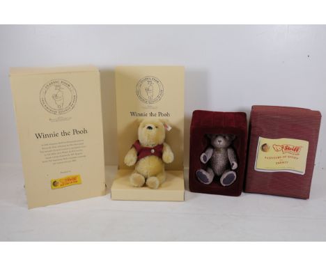 Steiff Limited Edition Winnie the Pooh Bear and A Century of Steiff Ceramic OrnamentA combined offering of two Steiff collect