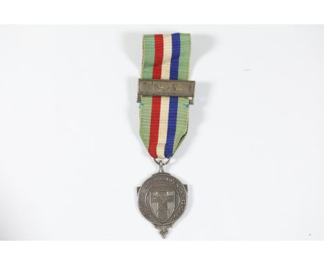 Rheindahlen Allied Marches Medal with 1974 Inscription and RibbonThis distinctive medal commemorates the Rheindahlen Allied M
