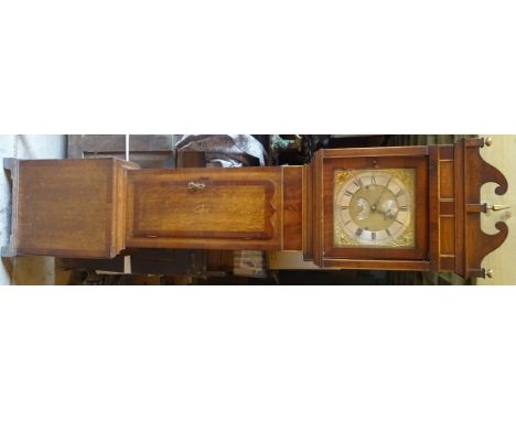 An 18th Century Longcase Clock, the steel and brass dial with date aperture and inscribed 'John Rogers, Leominster', with eig