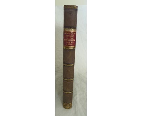 Young, George, Rev. 'A Geological Survey of the Yorkshire Coast', 1828, second edition, R. Kirby Whitby, half bound in leathe