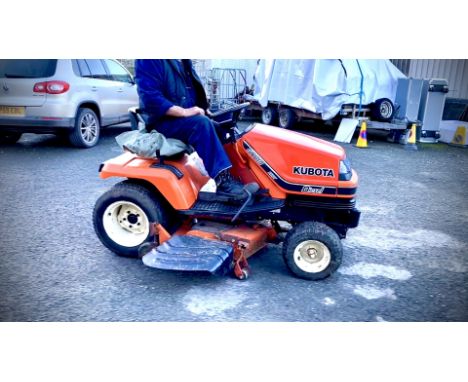 A Kubota G1700 HST Diesel engined ride-on rotary Lawnmower, 720 hours showing. N.B. BUYERS PREMIUM ON THIS LOT 10% + V.A.T. (