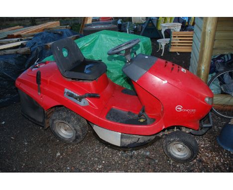 A Concorde T12-85 ride-on Mower for spares or repair (non-runner).