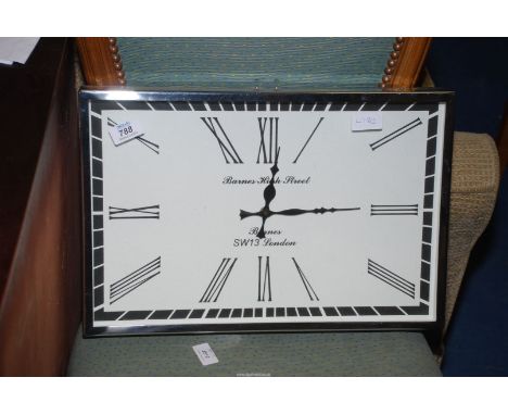 A Clock, Barns of High Street, London, battery powered.