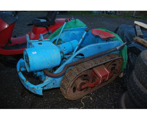 A collectable Ransomes of Ipswich model MG2 Crawler having a Sturmey Archer air-cooled petrol engine. A surprisingly capable 