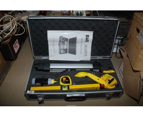 A B&amp;Q Laser Level tool kit.