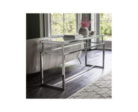 Salerno Console Table Silver The Salerno Console Table Is The Latest Addition To Our Range Of Modern And Contemporary Furnitu