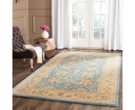 Safavieh Wool Carpet Antiquity Collection Carpet extra large 7ft 6 x 9ft 6 100% pure virgin wool hand-hooked to a durable cot