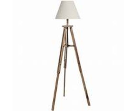 { Option of lots:  424, 425 } Byrne 133cm Tripod Floor Lamp