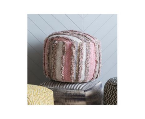 Opal Pouffe Blush  Add This Pouffe To Your Home To Give It A Much More Detailed Design This Is An Ideal Purchase For Your Bed