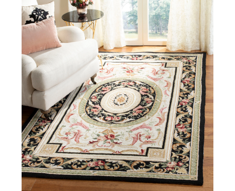 Safavieh Wool Carpet Chelsea Collection Carpet large 6ft x 9ft 100% pure virgin wool hand-hooked to a durable cotton backing.