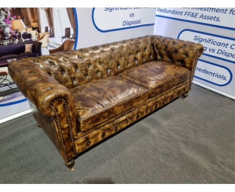 Chesterfield Classic Sofa The Chesterfield Leather Sofa with it's unique Low Back Style, Deep Buttoned Arms and Back compleme