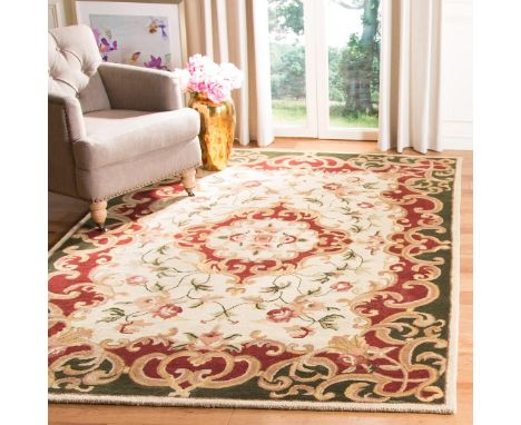 Safavieh Wool Carpet Classic Collection Signa Carpet extra large 7ft 9 x 9ft 9 100% pure virgin wool hand-hooked to a durable