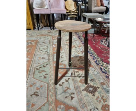 A pair of Vintage Iron Bar Stools Wood Top The Perfect Perch In Any Bar, Cafe Or Home A Stylish Industrial Style Bar Stool Wi