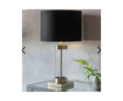 Villero Table Lamp Light Up Any Room In Your Home With This Chic and Stylish Table Lamp Constructed In Metal And Glass With L