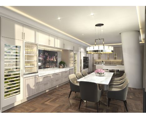 Bespke Luxury Designer Kitchen - Base and Wall Cupboards as specified below - note no appliances, lighting or electric pieces