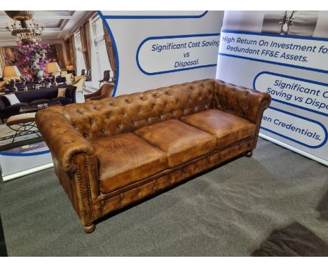 { Option of lots:  601, 601a } Earle Chesterfield 3 Cushions Beautiful Take On The Classic Chesterfield, Earle Has Gently Scr