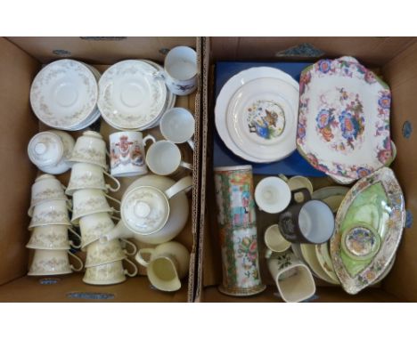 Royal Doulton Diana HN5079 pattern tea service together with various ceramics including Maling (2)