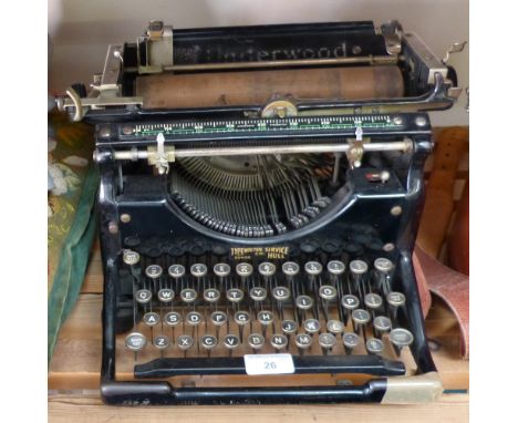 A vintage Underwood typewriter