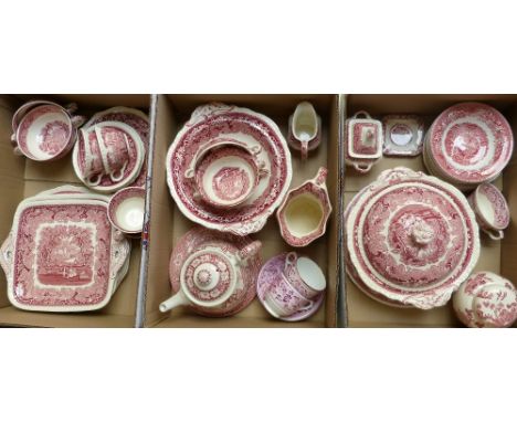 Quantity of Masons Visto including tureens, water jugs, cups and saucers, dessert dishes, dinnerplates, etc. (3)