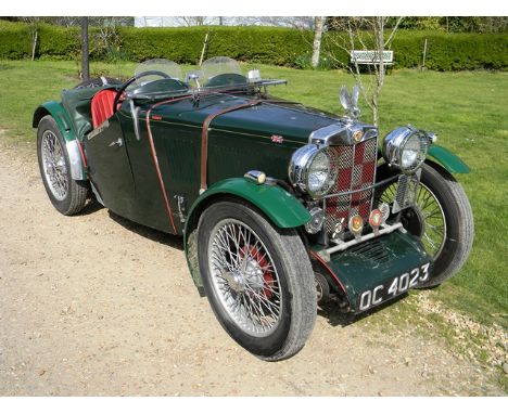 Registration : OC4023 Chassis Number : J3719 Engine Number : XPAG9378 Estimate : £24,000 - £29,000 Derived from the first MG 