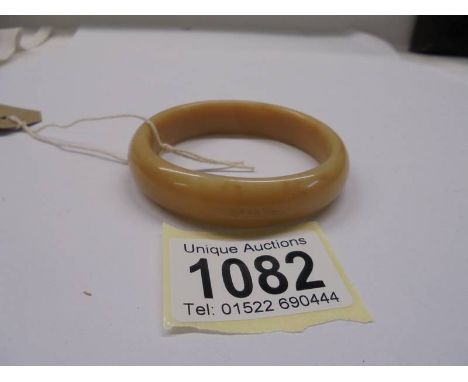 A jade bangle.