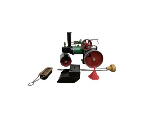 A Mamod Steam Roller Engine in original box (box water damaged)