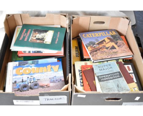 Two boxes of Vintage tractor volumes