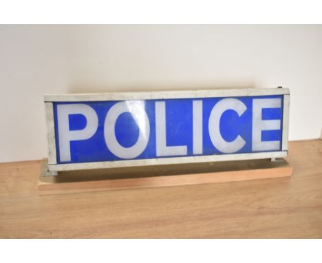 A light up Police sign