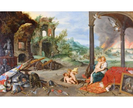   Brueghel, Jan d.J. (Antwerpen 1601-1678 ebenda) und Wouters, Frans (Lierre 1612 - 1659 Antwerpen), "Allegorie der Zwietrach