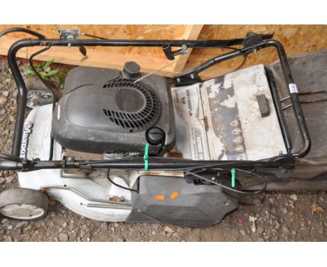 A MASPORT ROTAROLA SP PETROL LAWN MOWER with collection bag (engine pulls freely but hasn't been started)
