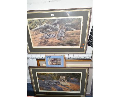 ANTHONY GIBBS (BRITISH 1951) FIVE SIGNED LIMITED EDITION  PRINTS, comprising four framed prints, 'Dawns First Scent' depictin