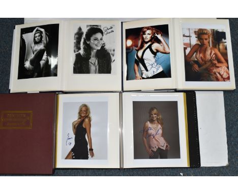 PHOTOGRAPH /AUTOGRAPH ALBUM, Three Albums containing 189 photographs, publicity photographs and cards, 161 of which are signe