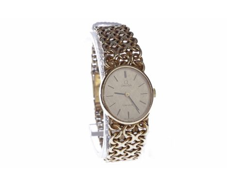 LADY'S OMEGA NINE CARAT GOLD MANUAL WIND WRIST WATCHoriginally purchased 1974 and Movement no. 34393930 both from papers, the