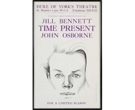 1968, poster, The English Stage Company, Duke of York's Theatre, illustration by Don Bachardy and designed by Bryan Cooper; 5
