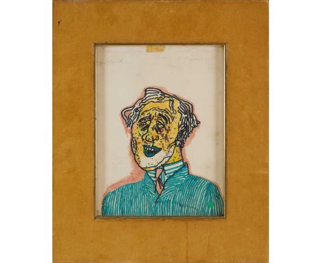 ⊕ MAITLAND signed P. Procktor 65' upper right; titled Maitland upper leftfelt tip24 x 18cm; 37.5 x 31cm (framed); together wi
