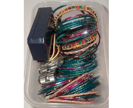 Quantity of bangles and two gents wristwatches including Rotary example. P&amp;P Group 1 (£14+VAT for the first lot and £1+VA