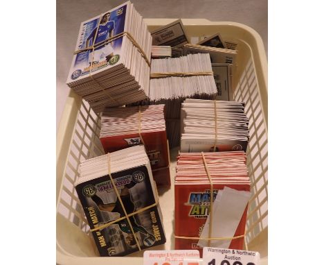 Large quantity of mixed football trading cards including Match Attax, Shoot Out, World Cup 2006 and others. P&amp;P Group 2 (